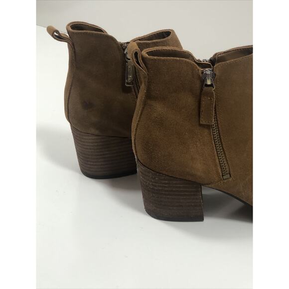 Blondo Sienna‎ Camel Waterproof Suede Booties Size 9.5M $149 Retail Zip Up - Picture 5 of 7